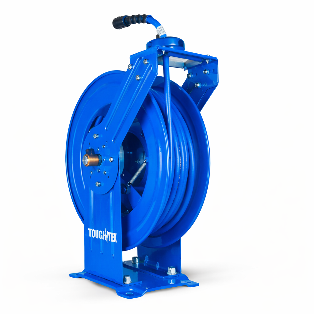 ToughTek Pressure Washer Hose Reel Dual Arm - 06MM x 20M - Polyester Braided