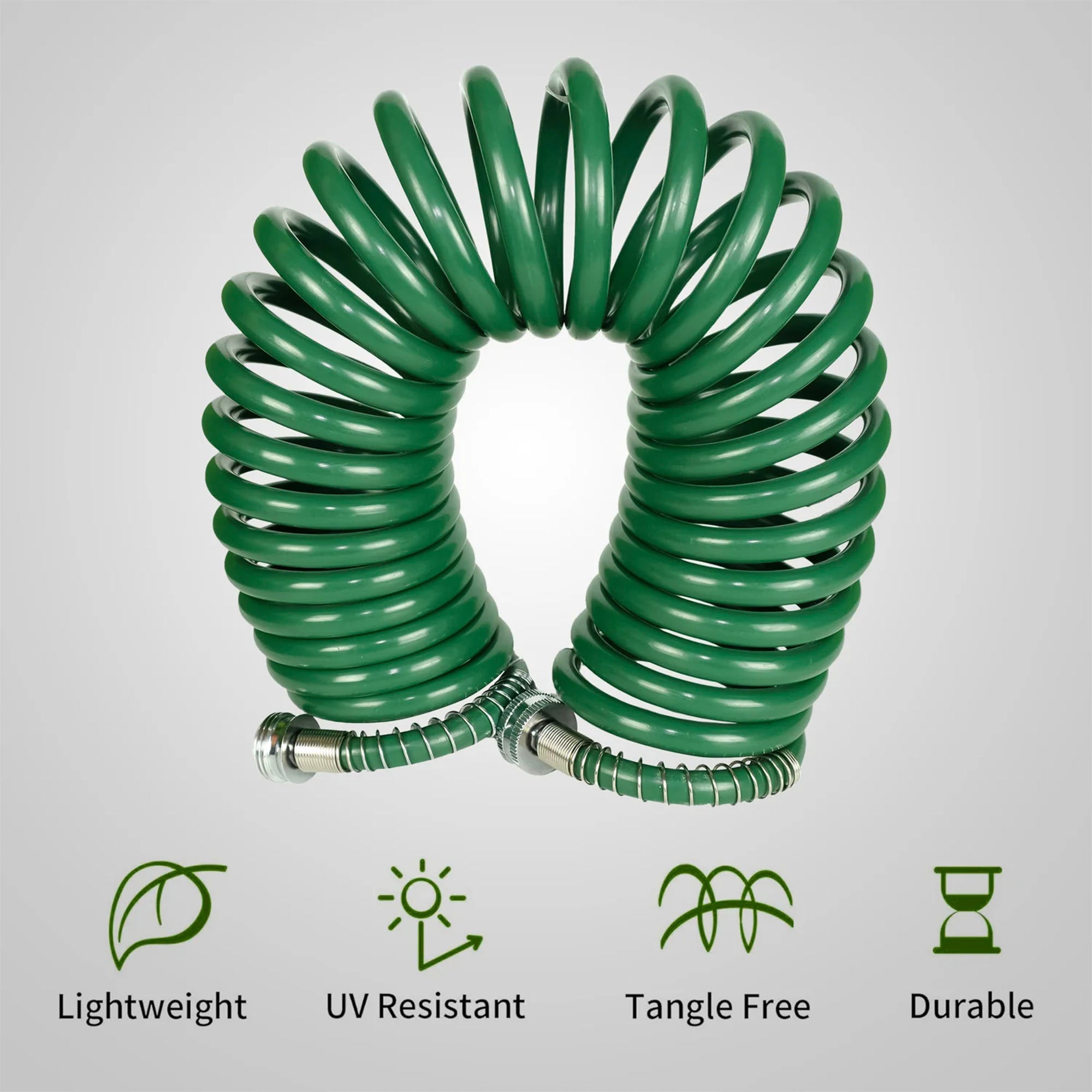 Avagard Recoil Water Hose 3/8" x 25'- Green