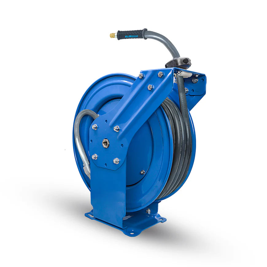 BluShield Pressure Washer Hose Reel Dual Arm 10MM x 20M - Wire Braided