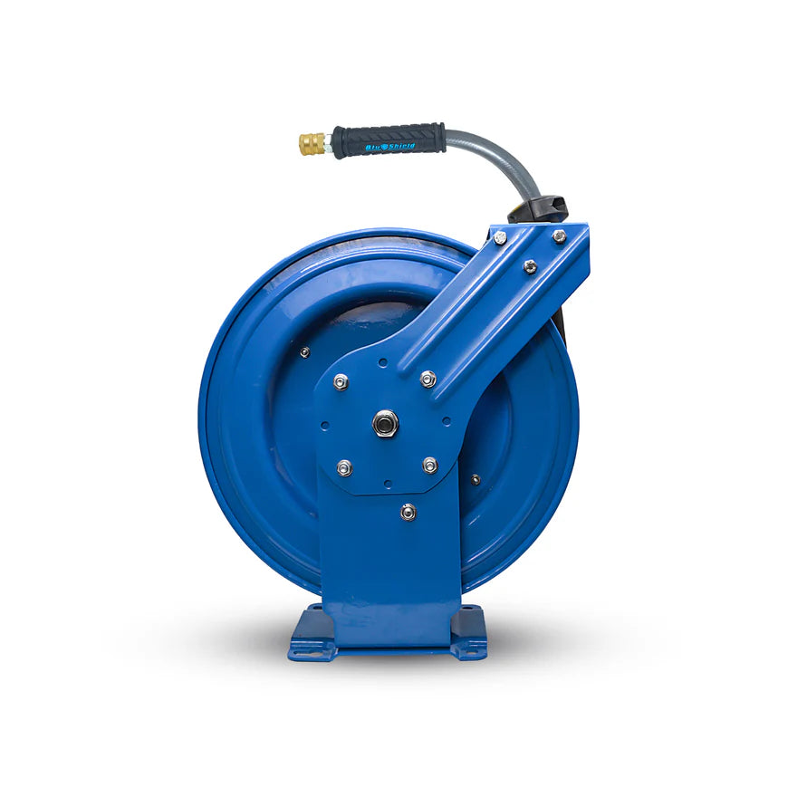 BluShield Pressure Washer Hose Reel Dual Arm 10MM x 20M - Wire Braided