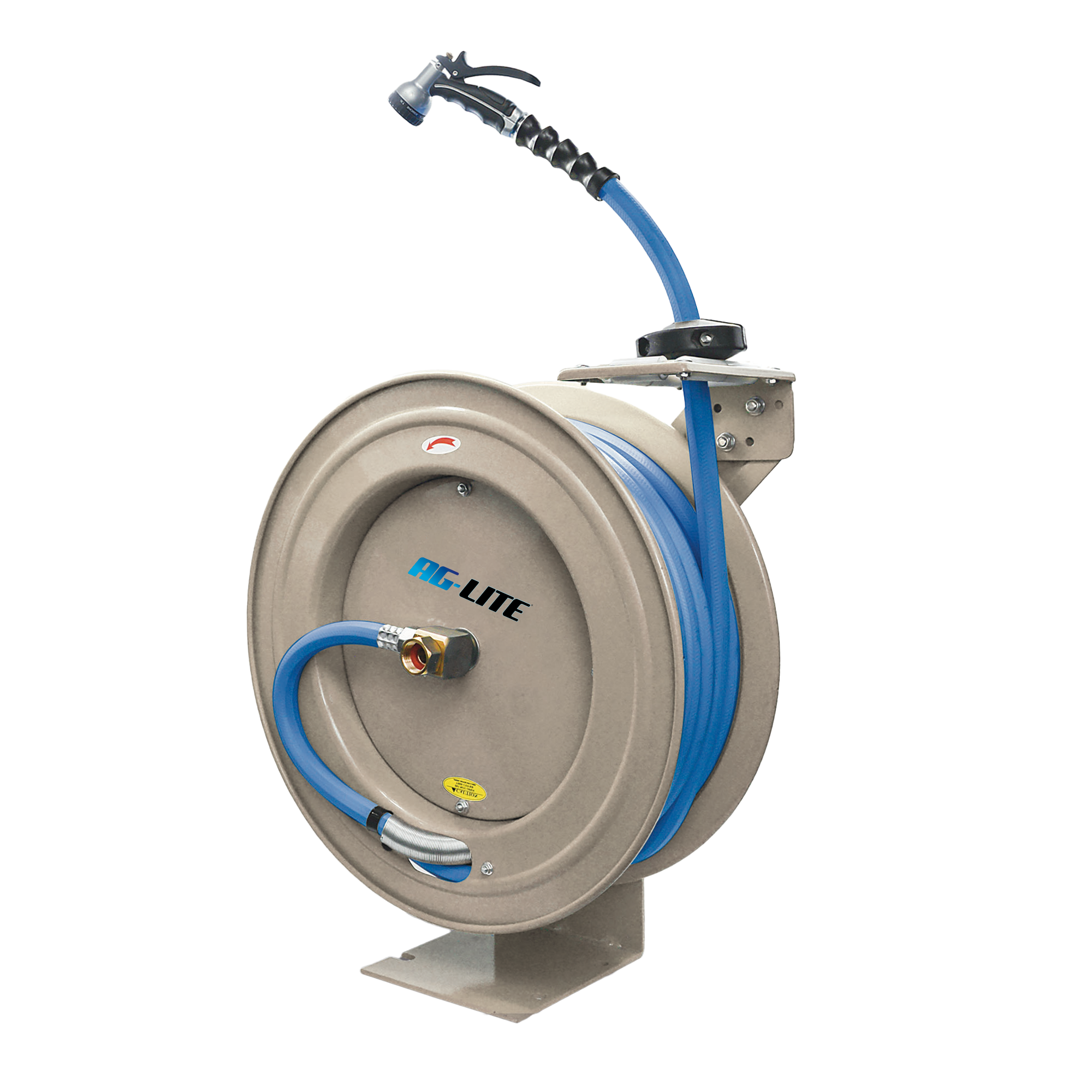BluSeal Water Hose Reel-HD 13MM x 15M  Including Spray Nozzle - Beige