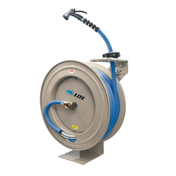 BluSeal Water Hose Reel-HD 13MM x 15M  Including Spray Nozzle - Beige