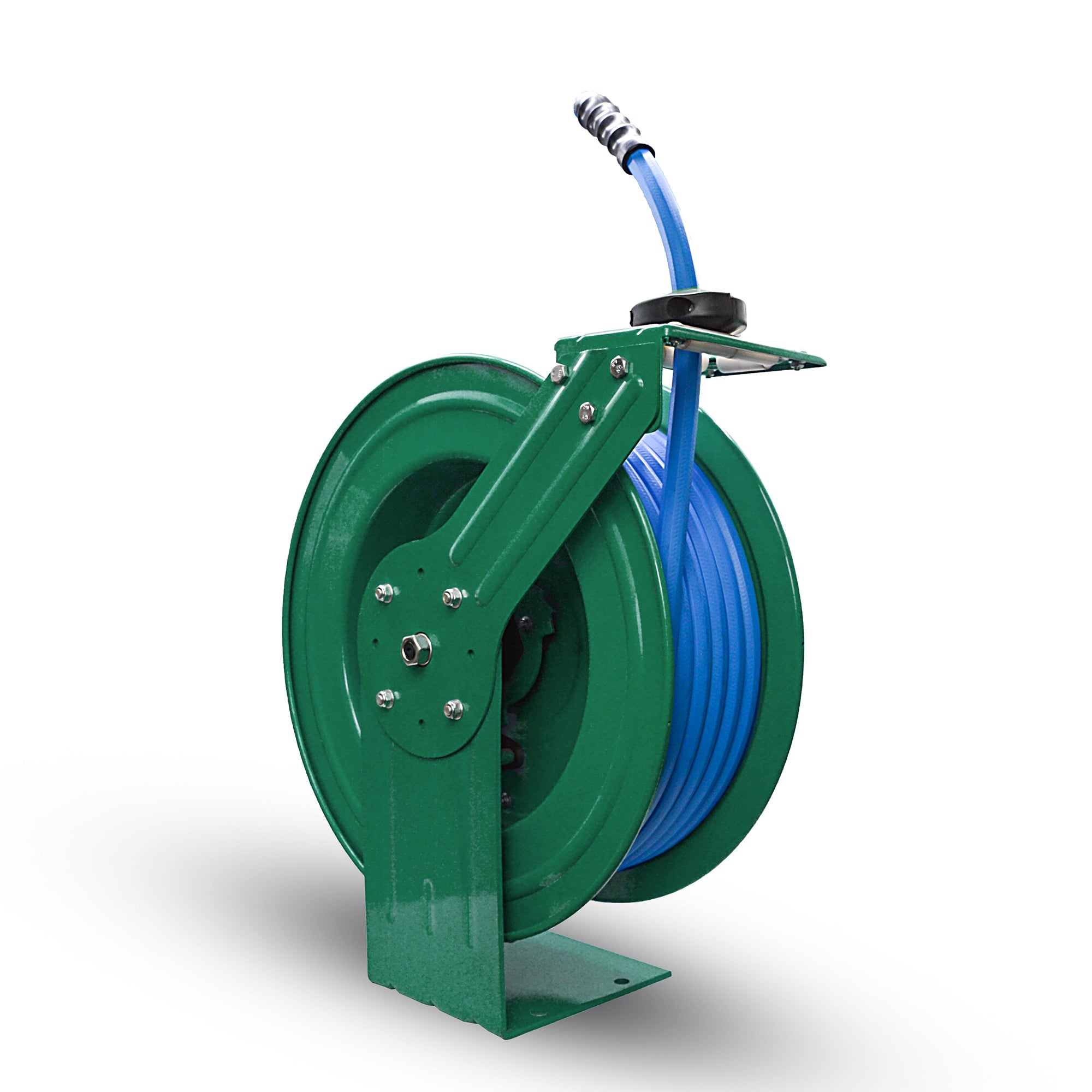 BluSeal Water Hose Reel-HD 13MM x 15M  Including Spray Nozzle - Green