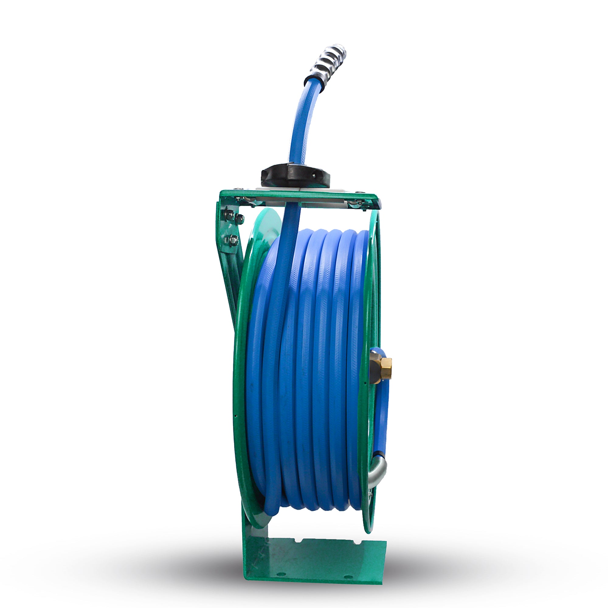 BluSeal Water Hose Reel-HD 13MM x 15M  Including Spray Nozzle - Green