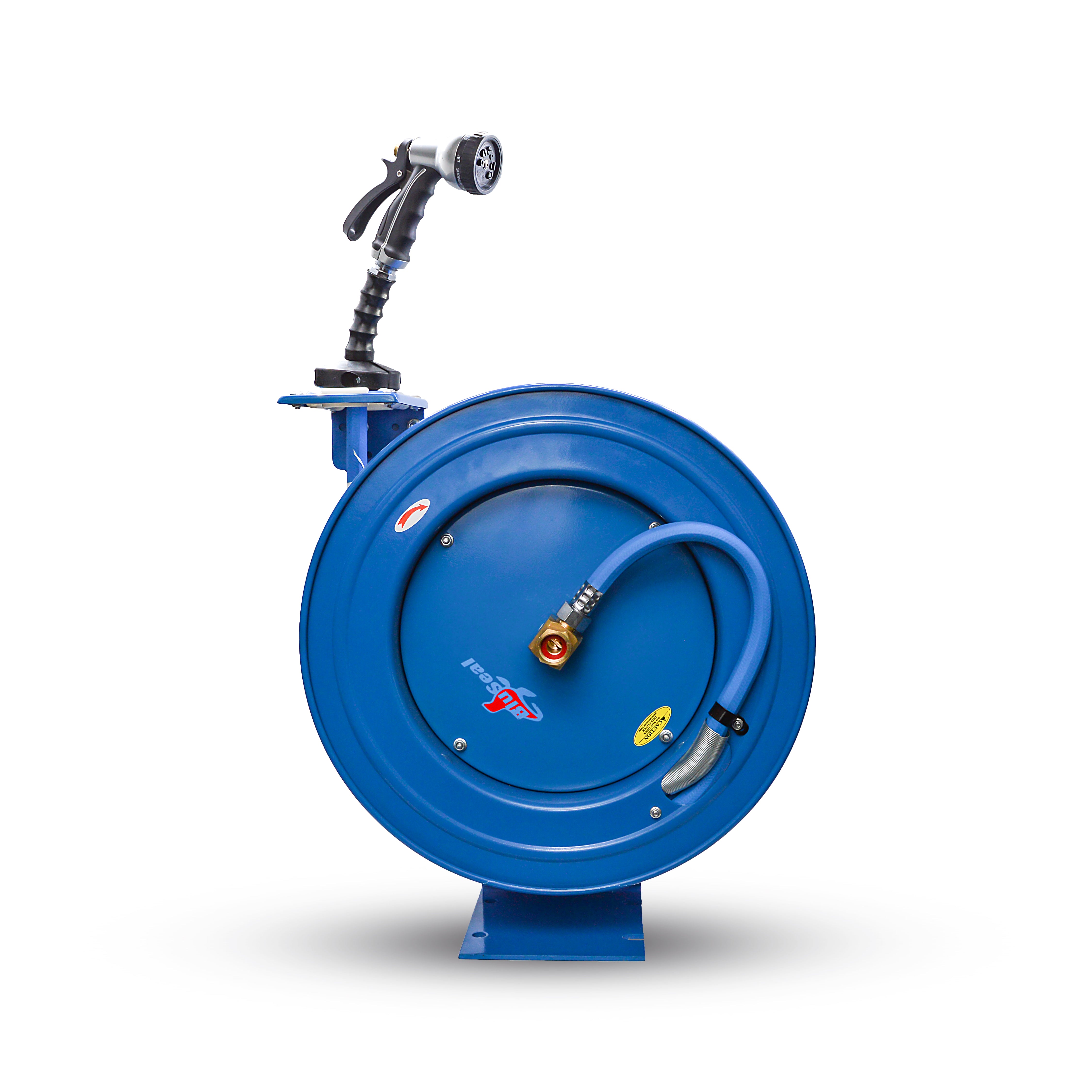 BluSeal Water Hose Reel-HD 10MM x 15M  Including Spray Nozzle