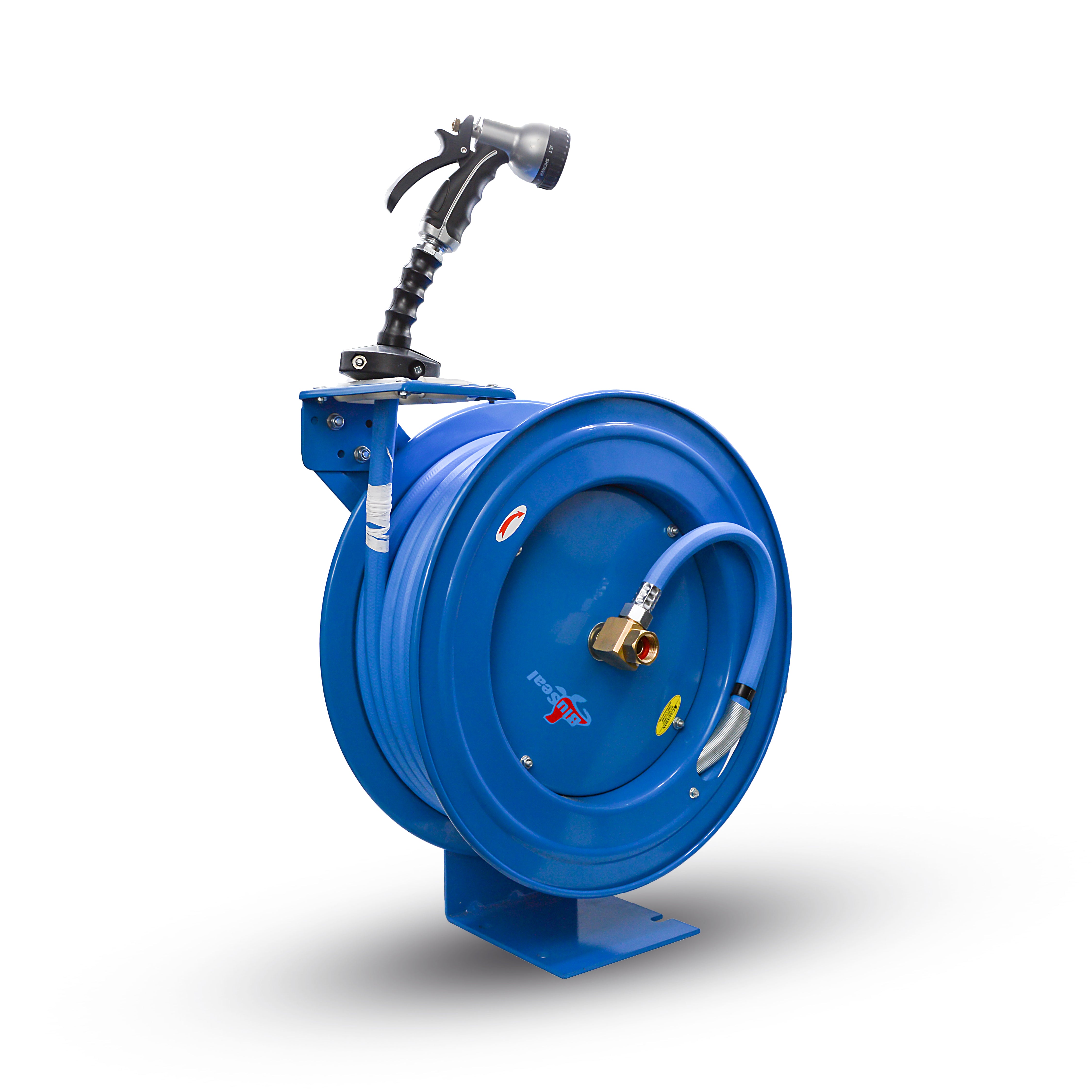 BluSeal Water Hose Reel-HD 13MM x 15M  Including Spray Nozzle