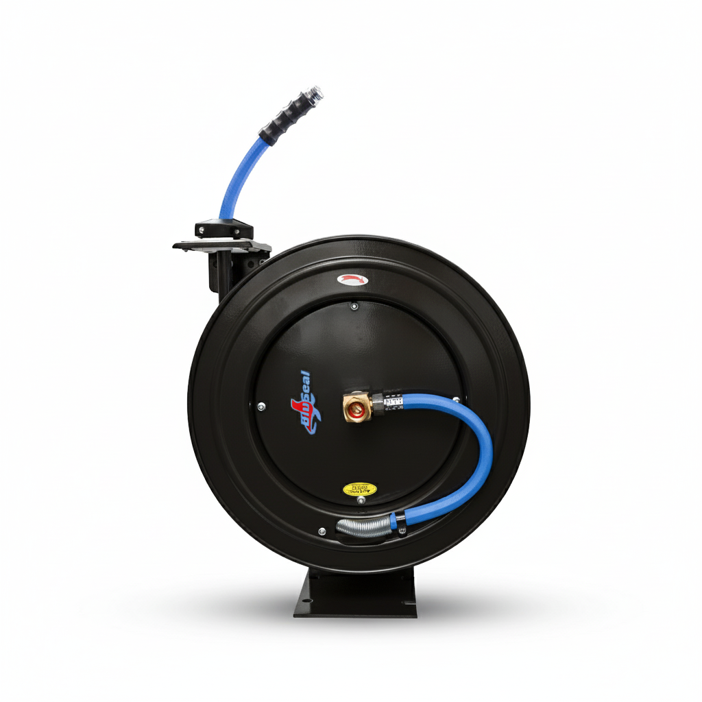 BluSeal Water Hose Reels (Single Arm) 13MM x 15M with Spray Nozzle