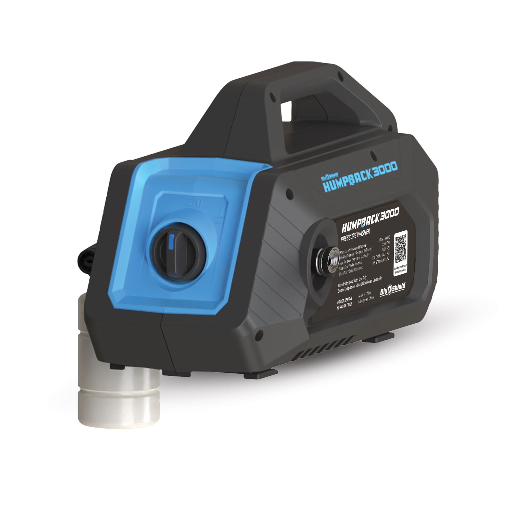 BluShield 2600PSI High Pressure Washer (Casing,motor-pump and accessories) -220V-IND