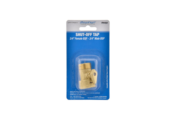 Zephyr Brass Shut-Off Tap