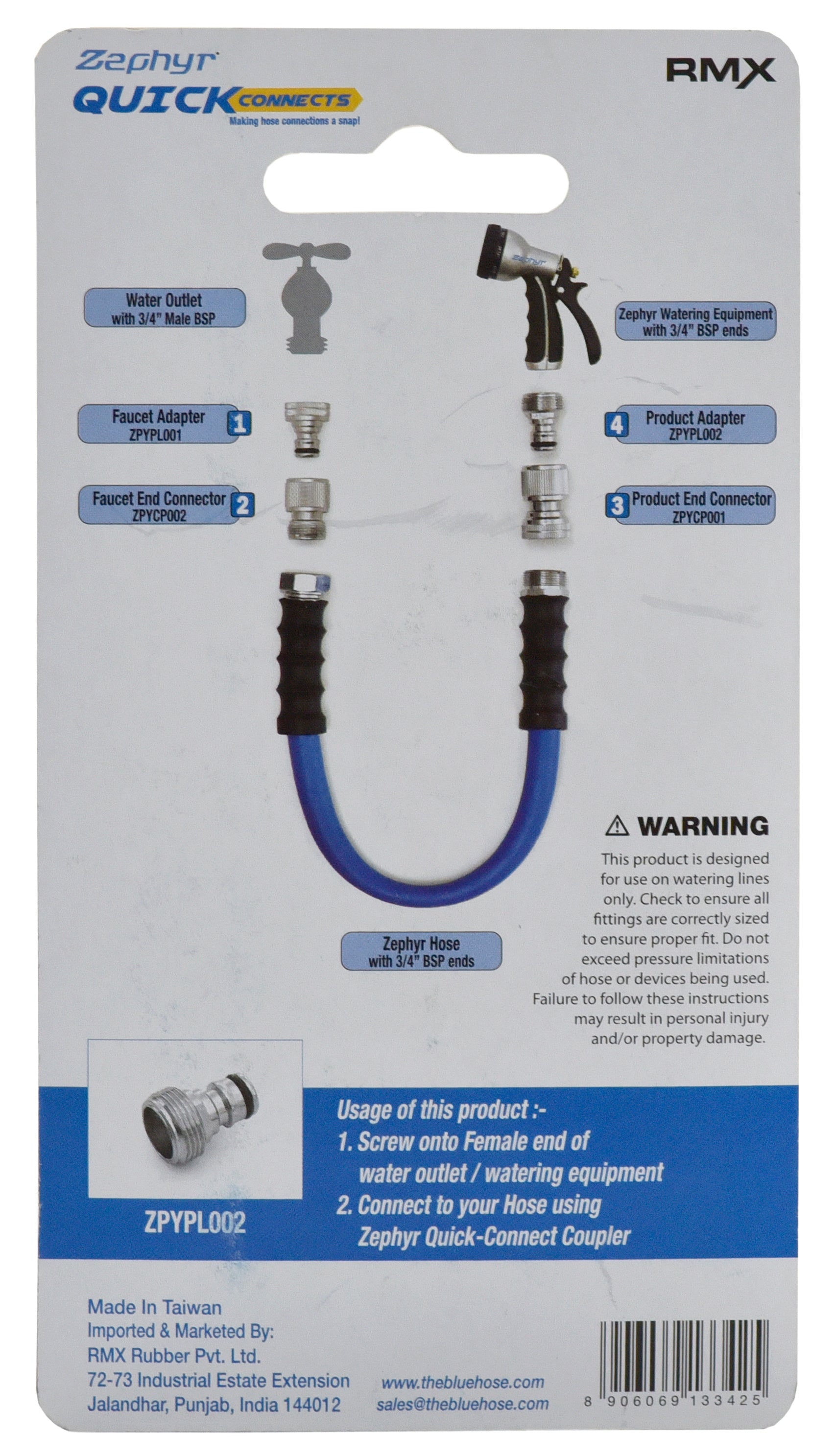Quick connect coupler plug