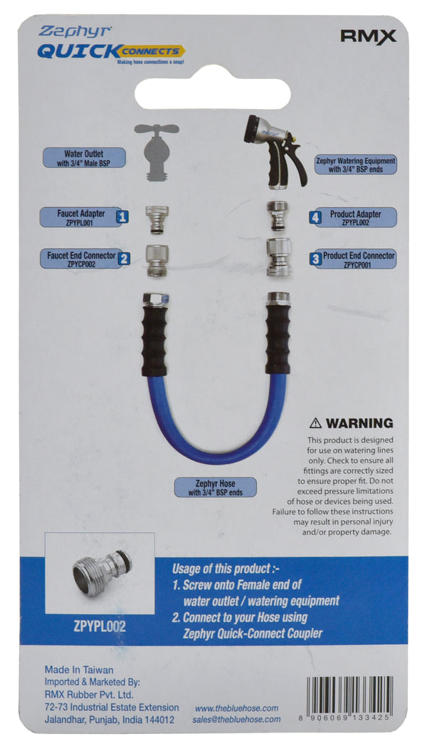 Quick connect coupler plug