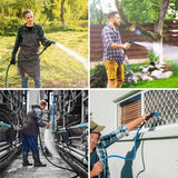 4 Pattern Push-Button Cyclone Nozzle TURBO, FLAT, CONE, JET